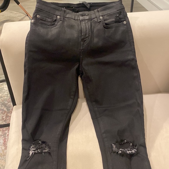 7 for all Mankind Skinny Ripped Jeans - Picture 6 of 16